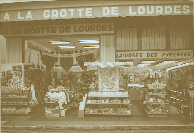 photo du magasin à l'époque