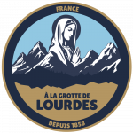 logo à la grotte de lourdes png transparent 1000 x1000